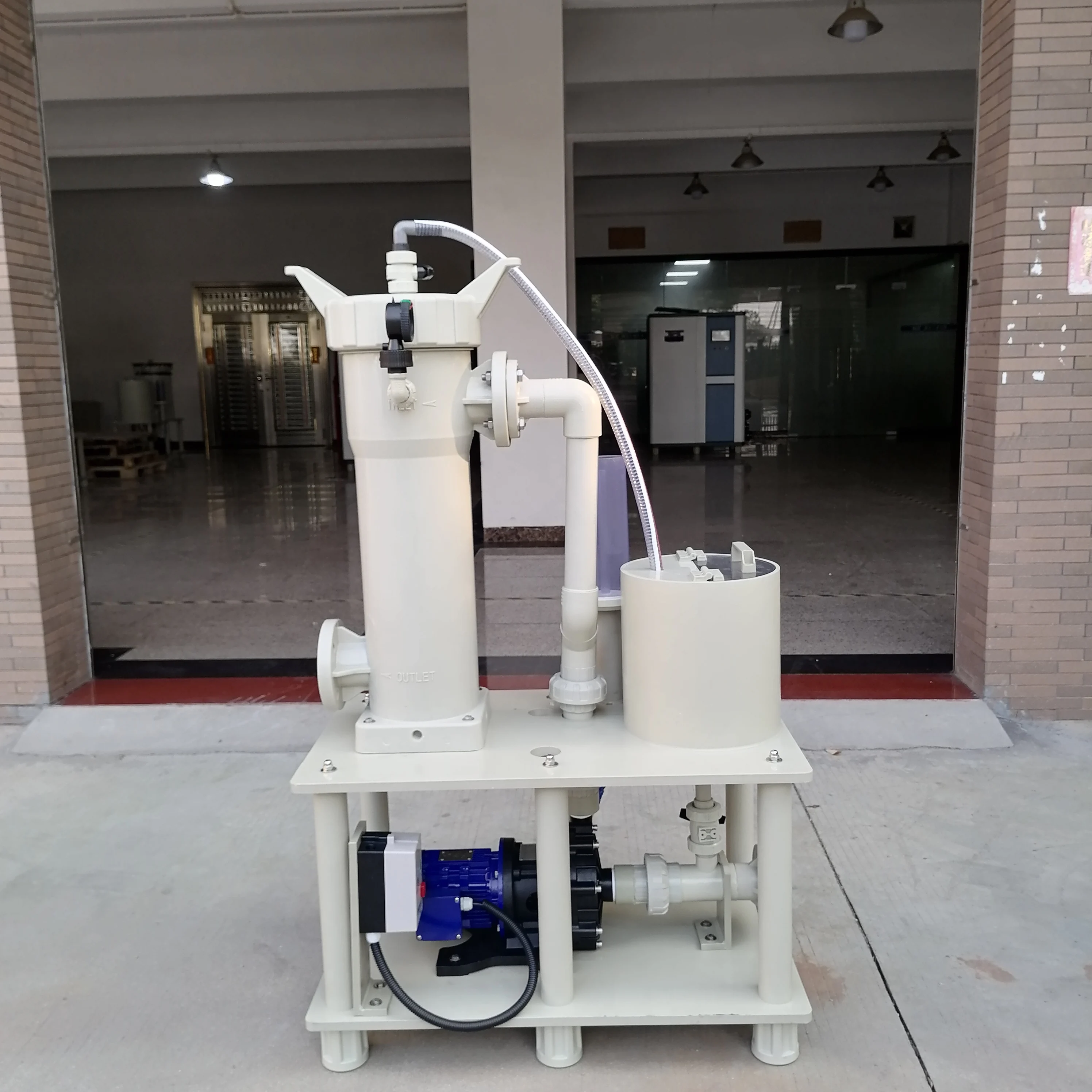 Acid Resistant Industry Chemical Liquid Filter Industrial Filter Machine Pump Water Filtration Gold Plating Filter