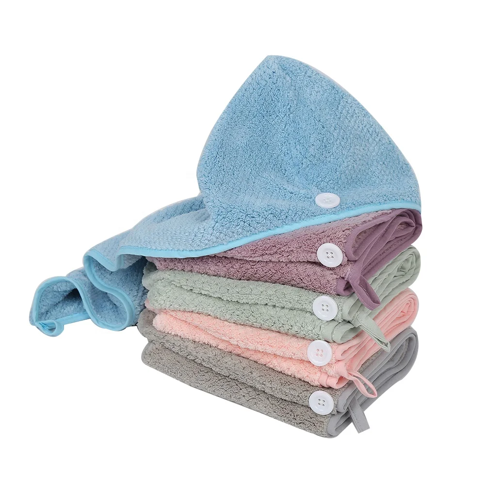 High Quality Magic Super Absorbent Coral Fleece Hair Towel