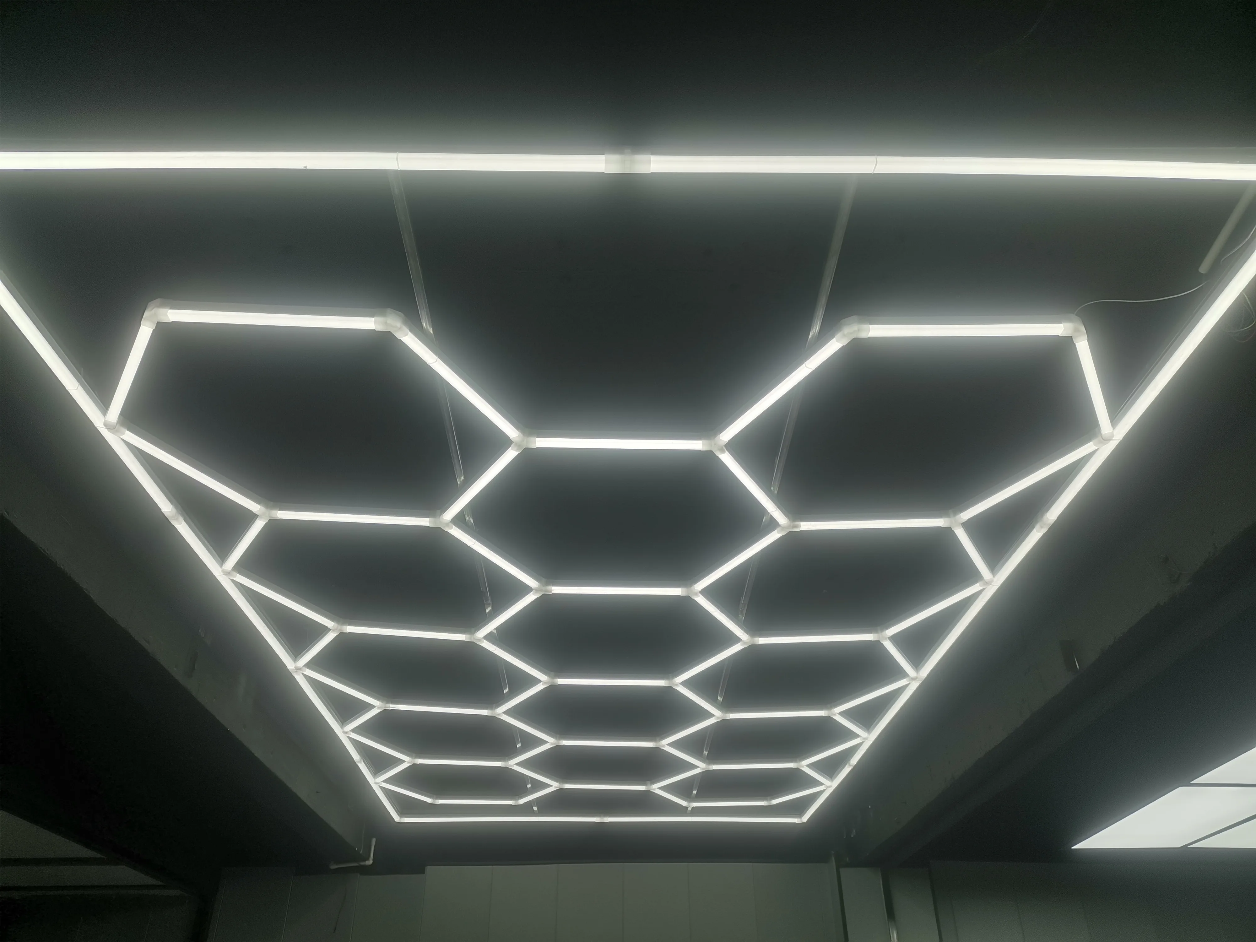 2024 new honeycomb hexagonal wall lamp dimmer led touch light quantum lights connector