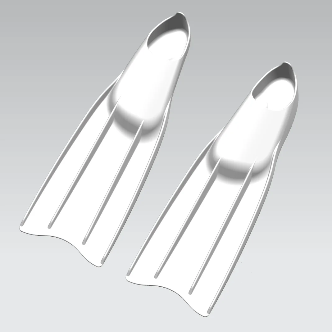 Factory oem custom logo free diving fins tech swimming fins long blade snorkel fins