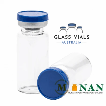 Pharmaceutical clear tubular injection glass vials made of low/middle borosilicate