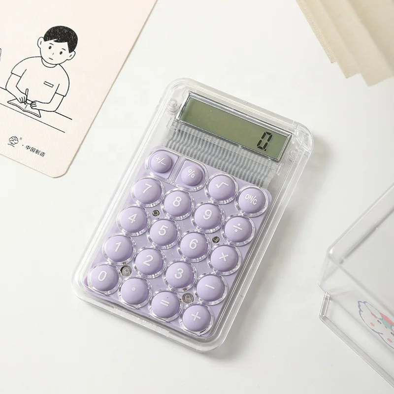 Портативный мини-цветной электронный калькулятор