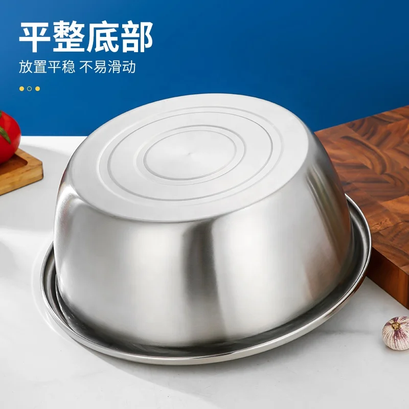 Kitchen Stainless Steel Washing Colander Basin Set Fruit Vegetable Rice Sieve Colander