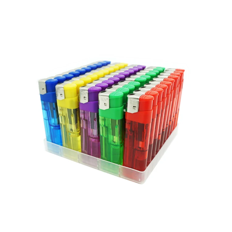 disposable gas lighter colorful electronic lighter
