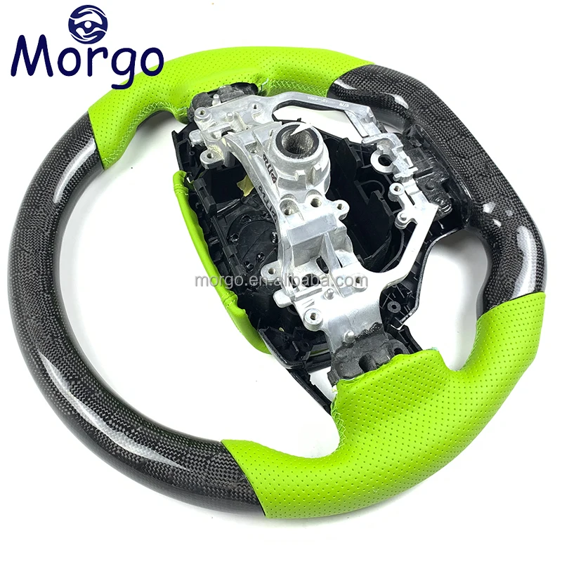 Carbon Fiber Steering Wheel Fit for Lexus IS250 IS300 IS 250 300 NX CT200h 2014 TO 2021 Green Car Steering Wheel Customizable Co
