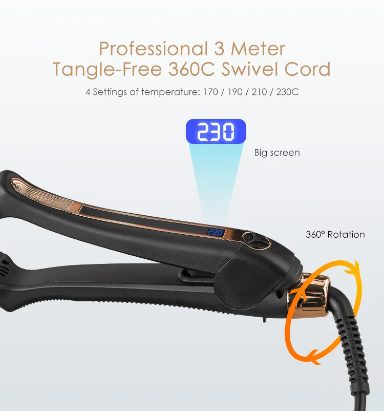 Classical Portable Hair Flat Irons Titanium Hair Straightening Iron 480 Degrees Hair Straightener Ceramic Coat Flat Iron