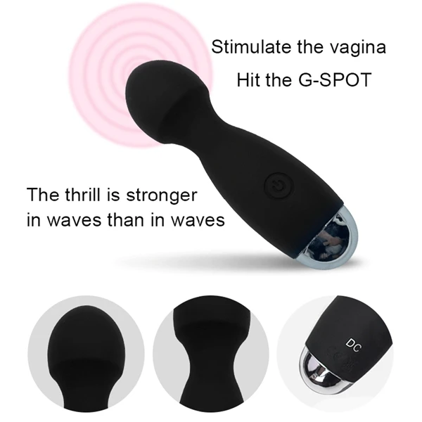 Couple Toys Hand-held Personal Rechargeable 10-speed Mini Av Wand USB Charging Vibrator Adult Products Massager for Women Adult