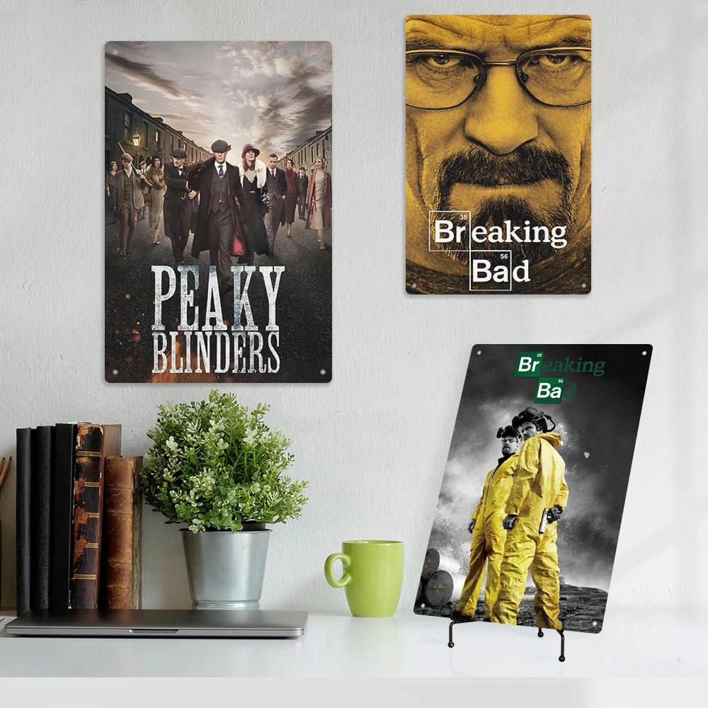 High Quality TV Metal Posters Retro Sign Vintage Tin Sign Wall Art Man Cave Home Decor