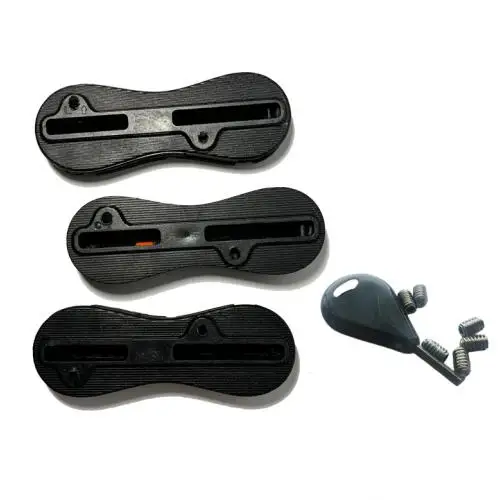 Surfing Black Double Tab II Fin Box Twin Tab 2 Surfboard Fin System 9+0 Degree Plug White Surfboard Fin Plug 3pcs aSet