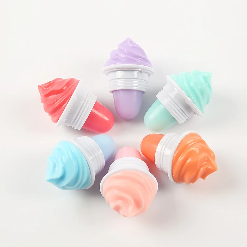 Organic Cute Best Magic Moisturizing Mini Multi Cupcake Shape Lip Balm