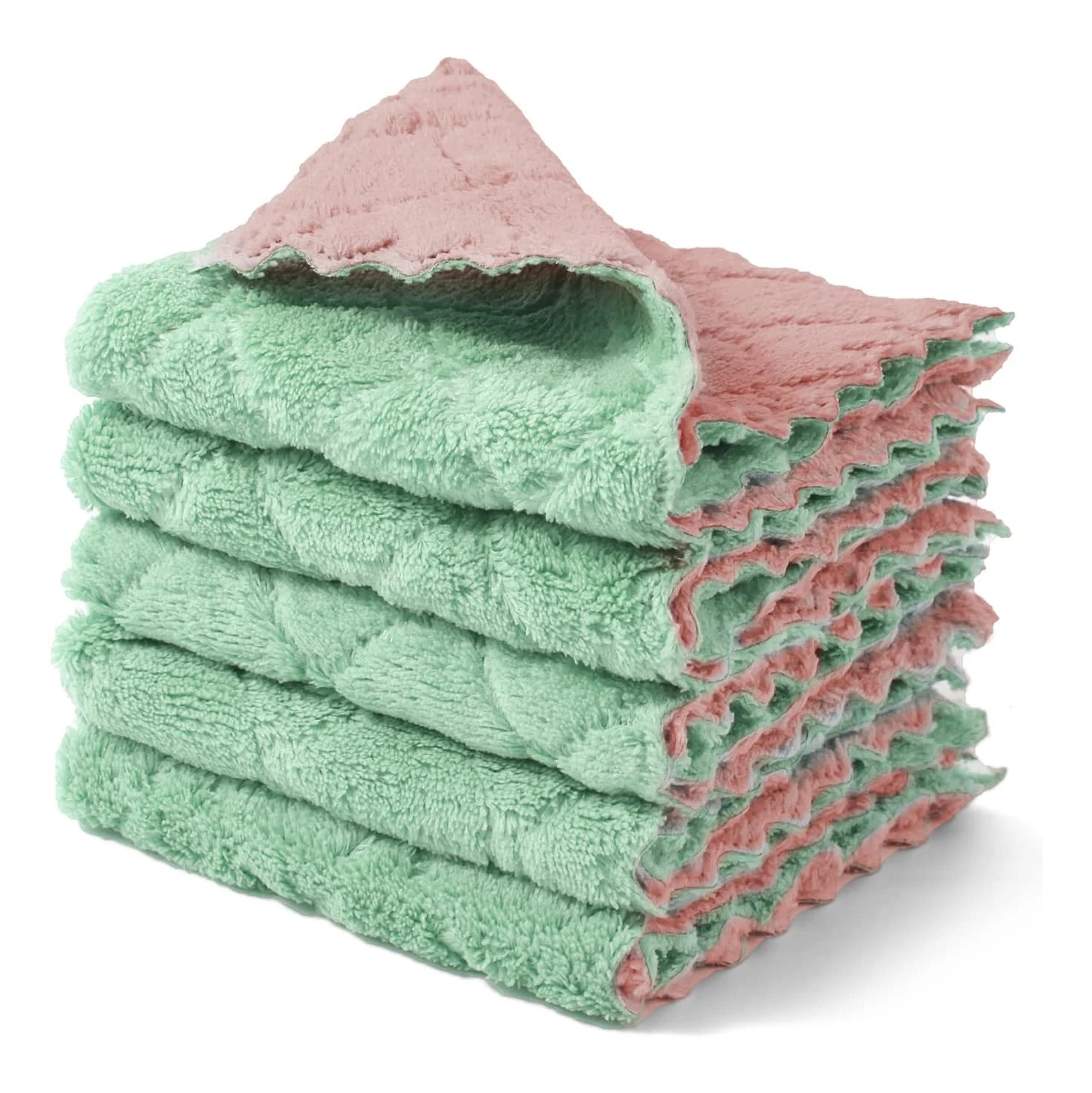 Hot Sale High Flexibility Microfiber Kitchen Towels Cloths Strong Washability Dish Cleaning Towels For Kitchen