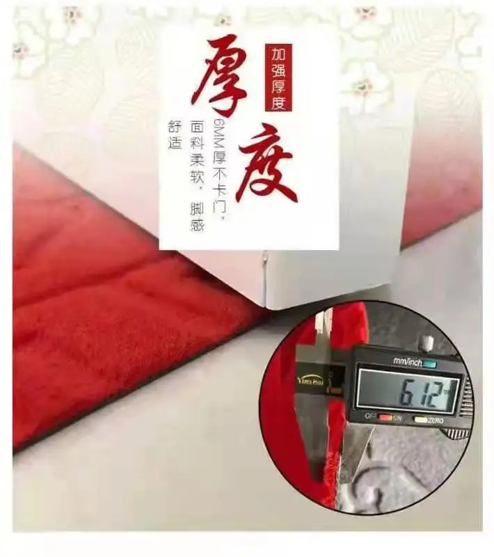 
Factory Manufactured Antislip Carpet Entry Custom Shoe Cleaning Dustproof Embossed four-leaf clover Doormat 