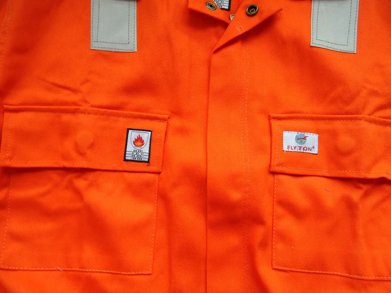 FLYTON Safety Protective Mens FRC Overalls Manufacturer Fire Retardant Workwear FT-1218FRJ D