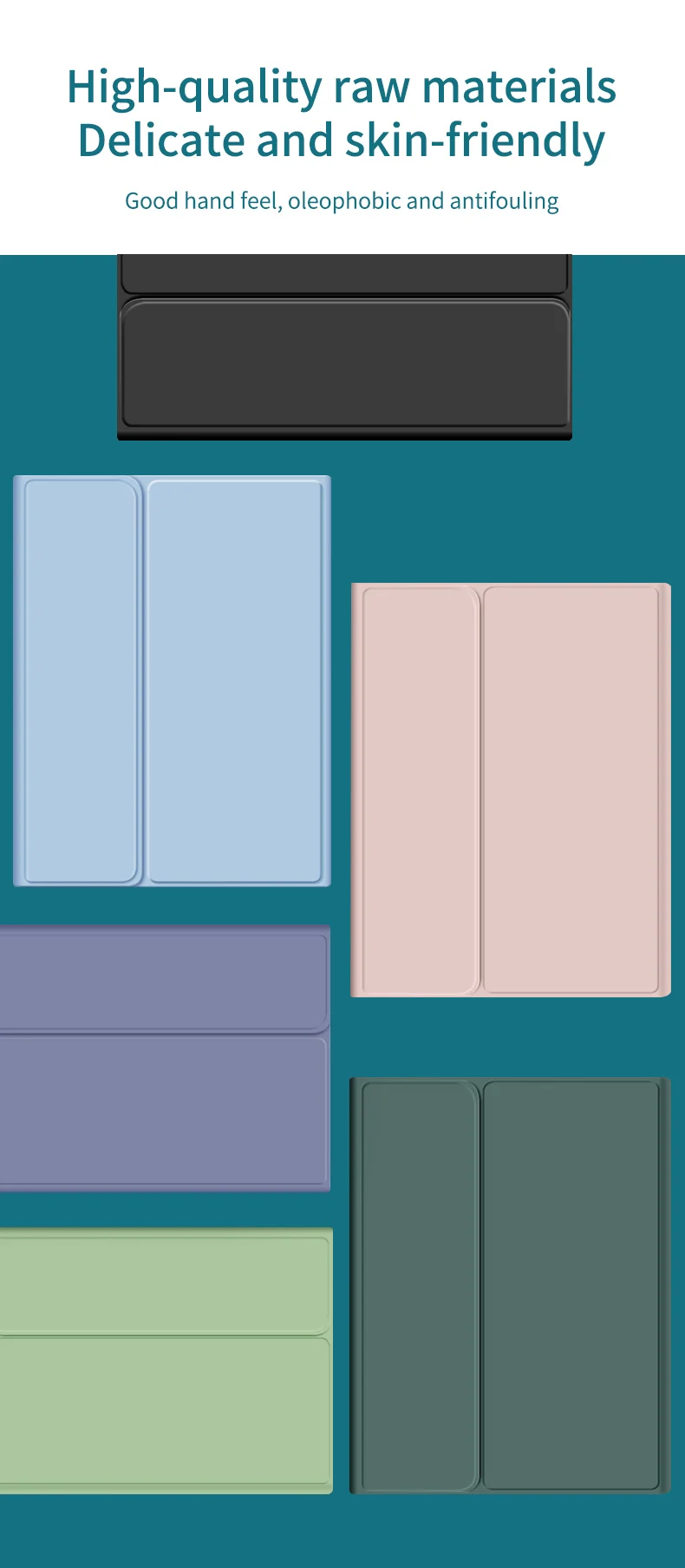 Smart Tablet Cases with BT Mini Keyboard Pen Slot Flip Leather Covers For Tablets For iPad 9.7 Air 2017/2018 Foldable Holder