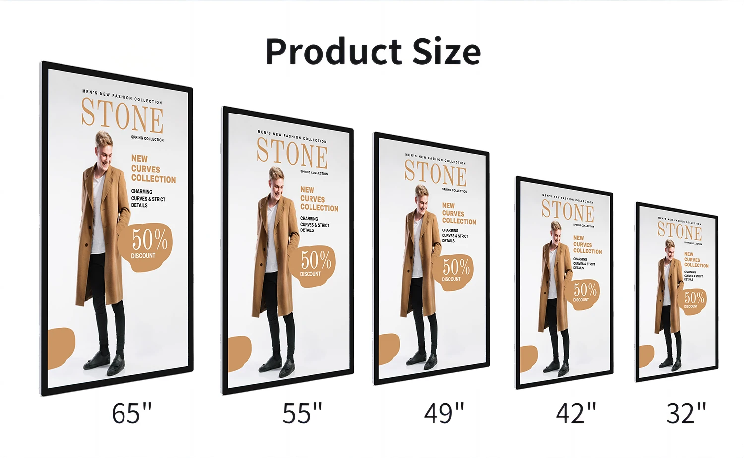 OEM 49 Inch 4k Wifi Lcd Digital Signage And Displays Touch Digital Signage Equipment For Shopping Mall