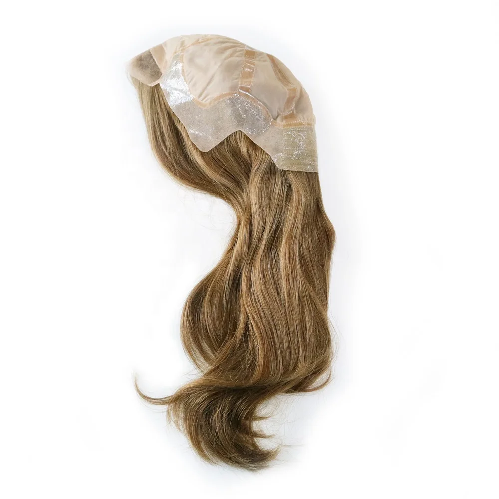 Welded Lace in front Women Human Hair Straight Wigs