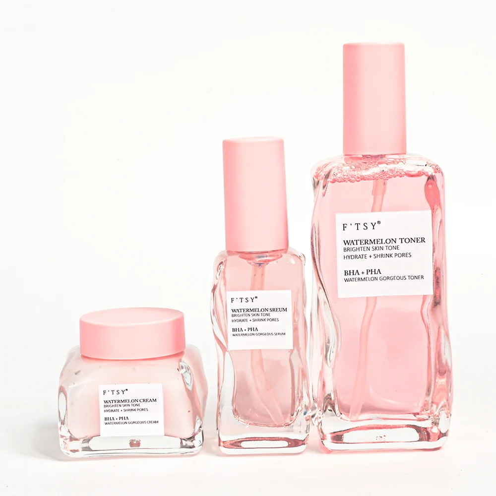 Oem Skin Care Products Natural Watermelon Extract Face Cream Serum Whitening Nourishing Skin Care Set