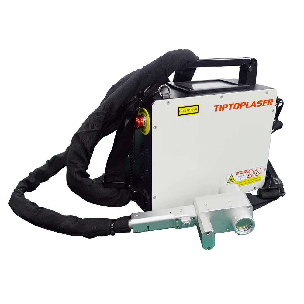 TIPTOPLASER CE portable 50W 100W  metal Laser cleaning machine fiber laser removal rust clean rust remover gun machines price