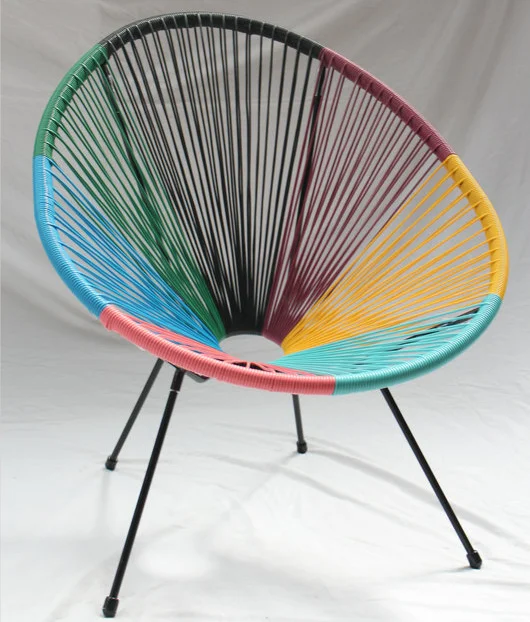 outdoor garden patio furniture hot popular colorful pe rattan cheap acapulco chair