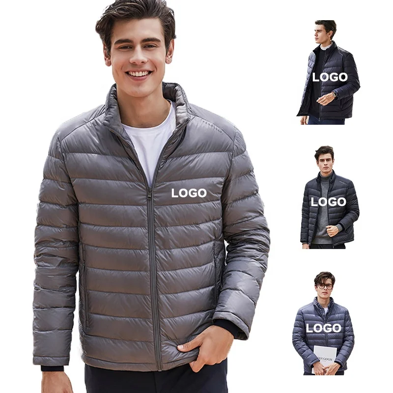 OEM ODM  custom ultra light men coats light weight winter coat man down jacket mens puffer jackets