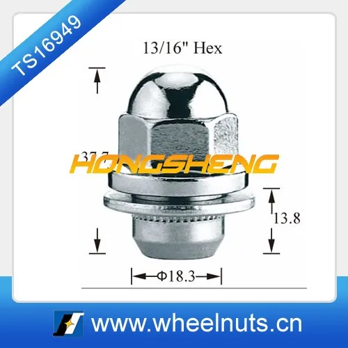 Wheel Nut M12-1.50 Mag - 21mm Hex, 37.7mm Length - 99019.1