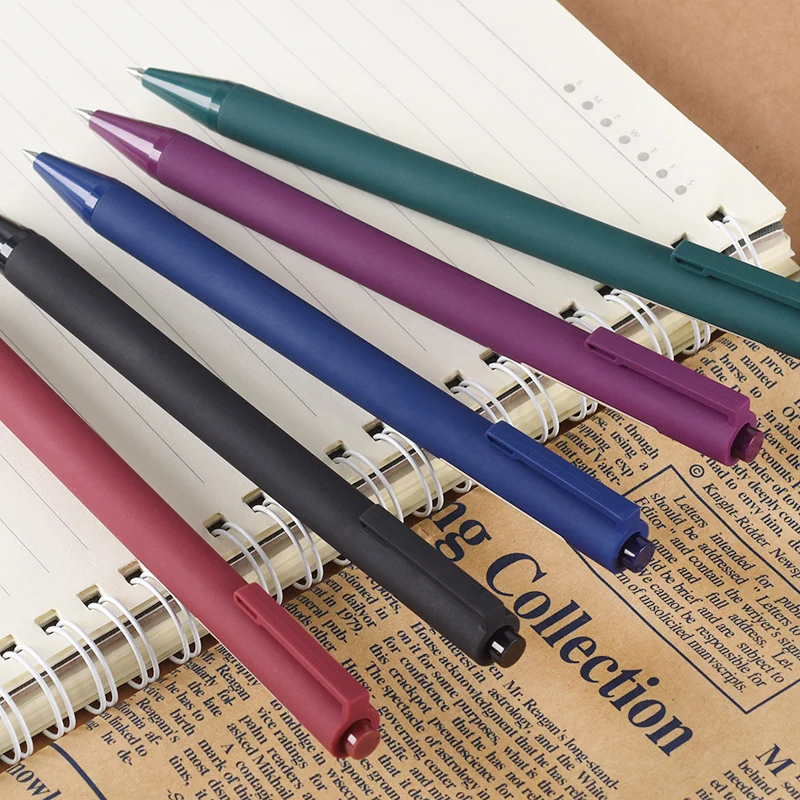 GENVANA G-1317 New Product Smooth Writing 0.5mm Antique Retractable Gel Ink Pen