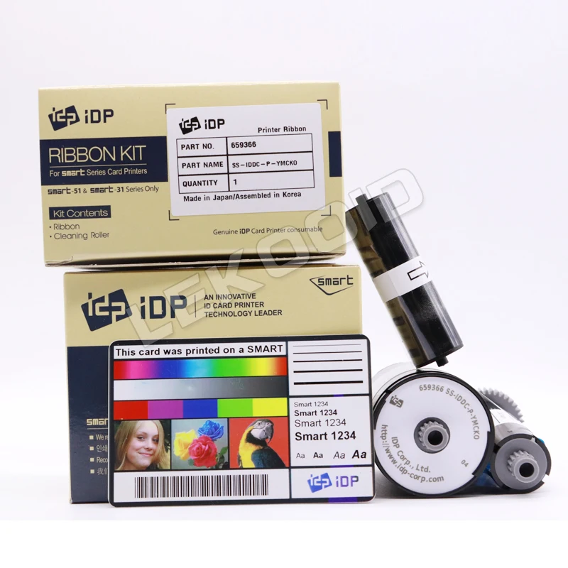 Idp Smart 51 и idp smart 31 YMCKO полноцветная лента 659366 - 250 принты