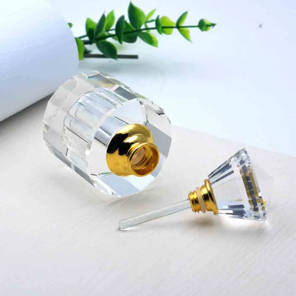 3ml portable irregular elegant essential oil  crystal glass bottle