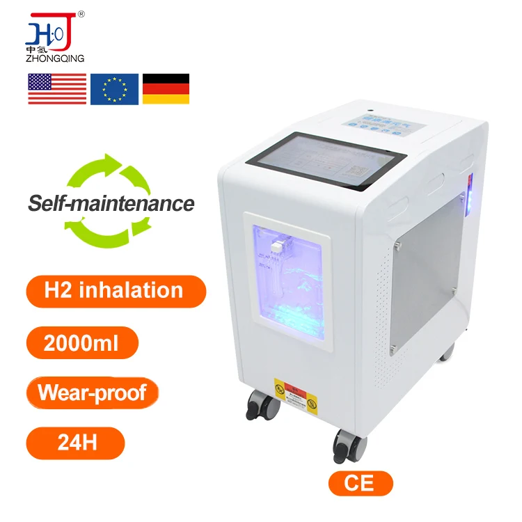 Factory supplying CE Hydrogen inhalation machine 3000ml breath in 66% hydrogen 33% oxygen H2 hho generator