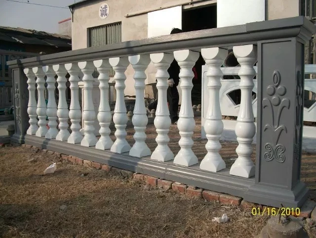 European Romanesque Concrete Railing Plastic wood pillar  Mold Suitable for Guardrail Column and Handrail