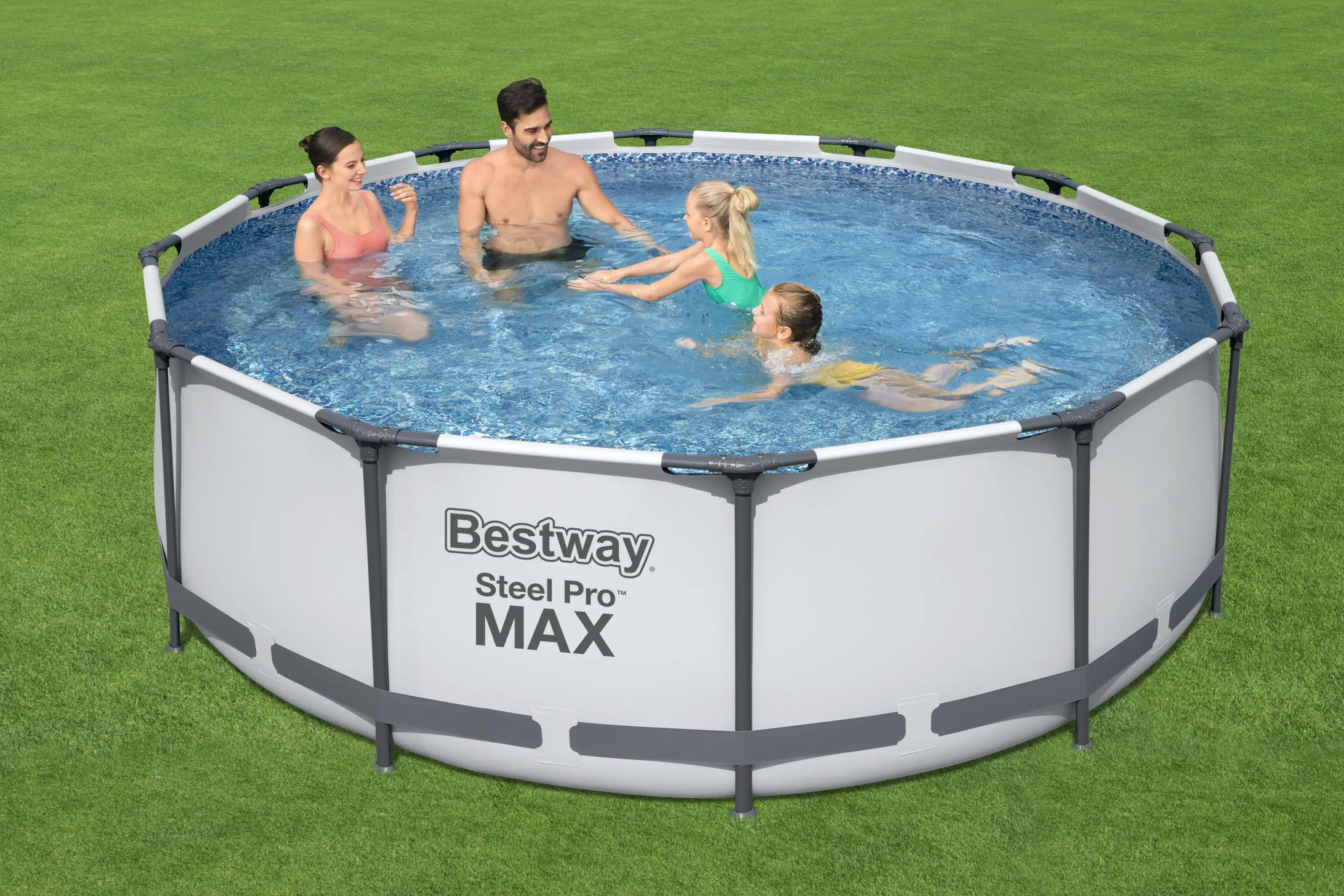 Bestway 56418 Размер 3 66 м x 1 стальной профессиональный бассейн над землей круглый с лестничным фильтром насос