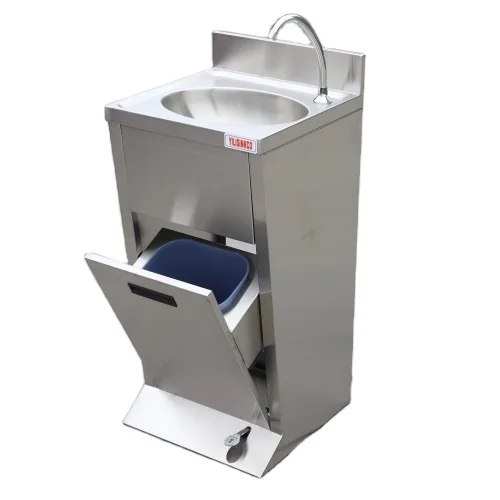 
Hot selling Foot-operated wash basin portable sink with one bowl 