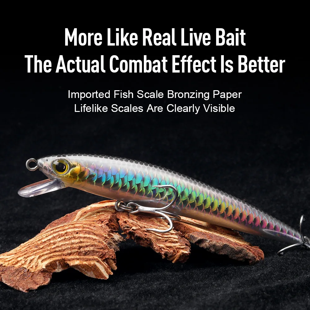 Suspended 6.5G 9G 14G Min Fish Bait Wobble Crank Artificial Bait for Bass Pike Zander for Stream Fishing Bream Target Species