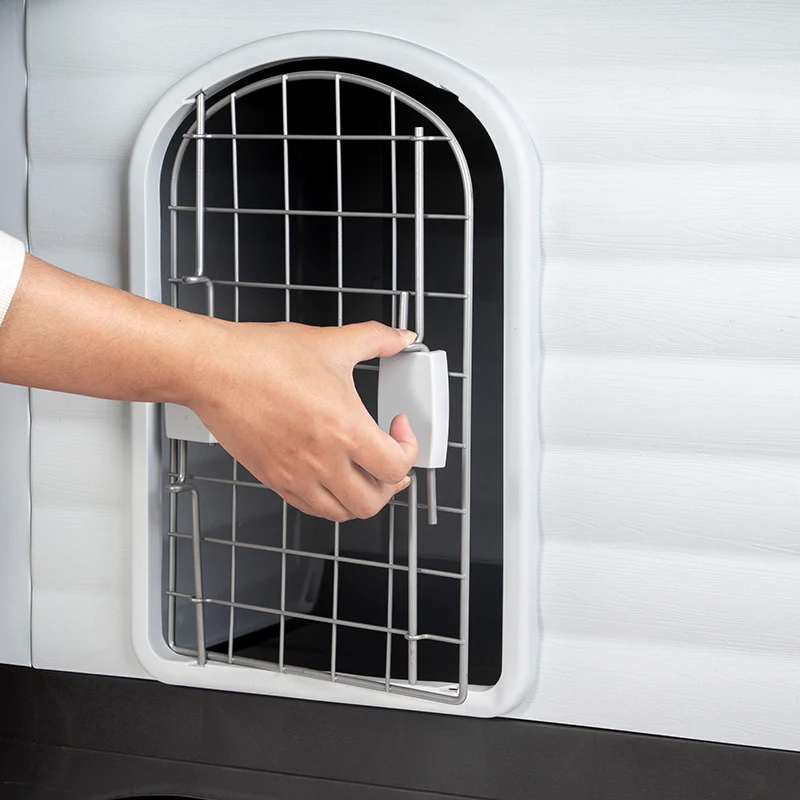 Wholesale Modern Large size outdoor PP plastic dog house fence panel dog kennel buildings