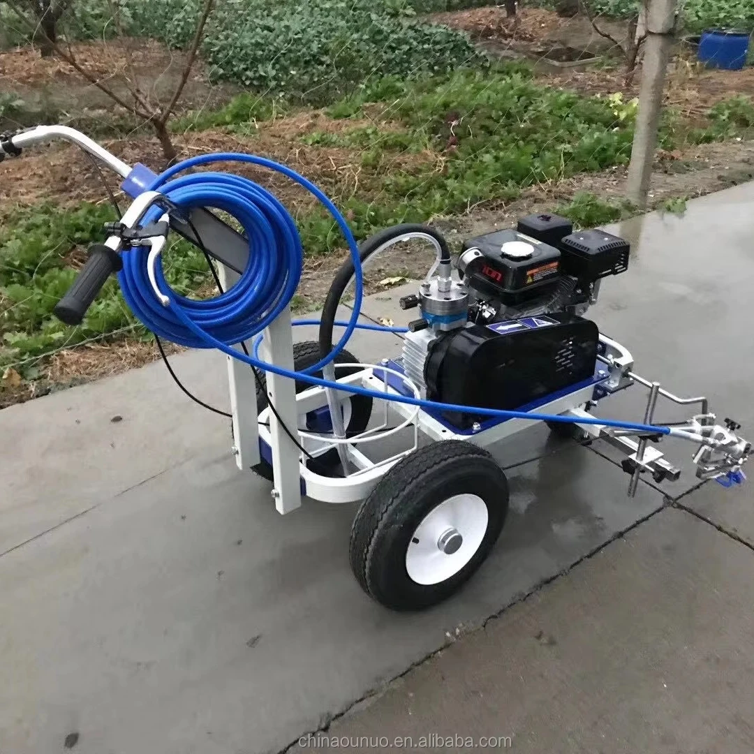Hand Push Spray Road Marking Machine Cold Paint Spray Machine Cold Spraying Marking Machine Road Markers