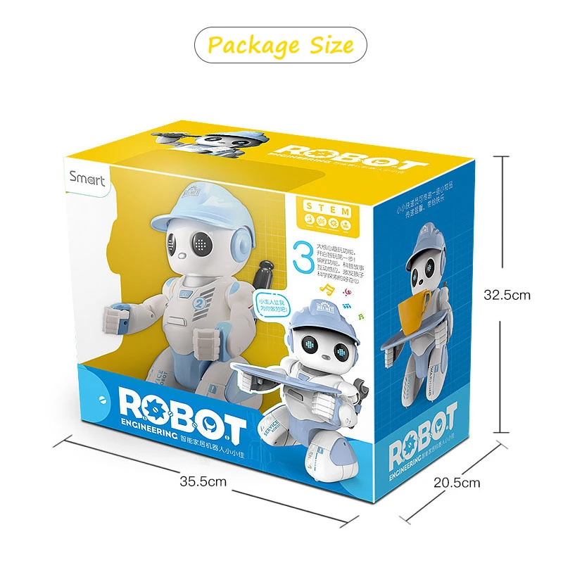 Manufacturer Small Size Programming Intelligent Robot Singing & Dancing Auto Demo Gliding Porter Robot Toys for Kids