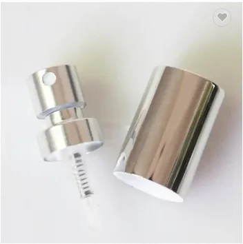 High quality Customized 20/410 Aluminum Plastic Perfume Spray Pump for perfume bottle with Cap for Plastic Spray Bottles
