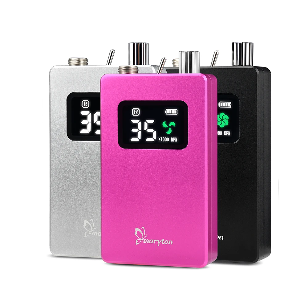 New Black/Red/Silver 35000 rpm Electric Portable Nail Drill Machine Rechargeable for Salon