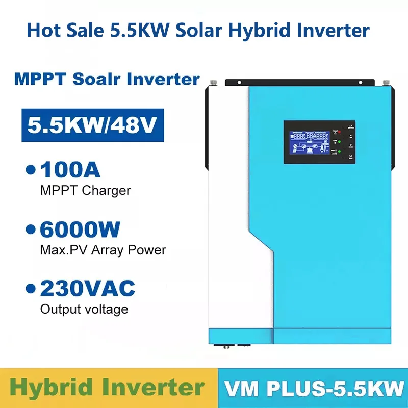 Factory Price 48V 5KW 5500 Watt 5KVA MPPT Solar Inverter