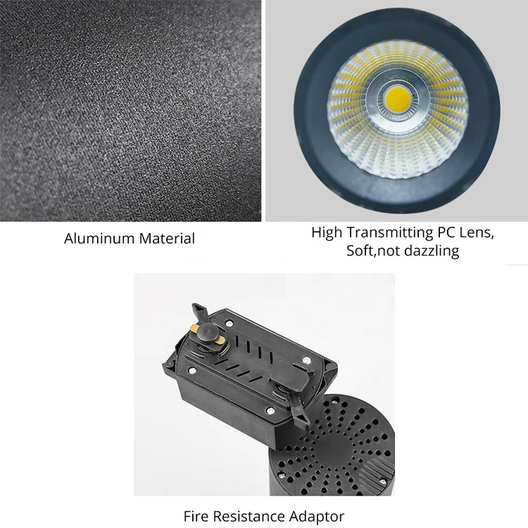 attractive and reasonable price More versatile sand white sand black led 2-wire adapter cob track light