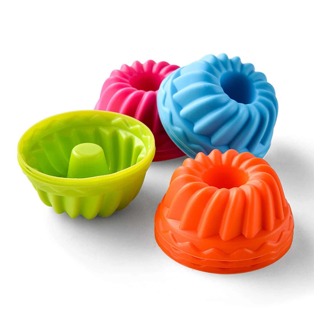 HOT SALE anti-stick Cupcake Liners Muffin Cups 12pcs silicone cake mold Cake Baking Cups