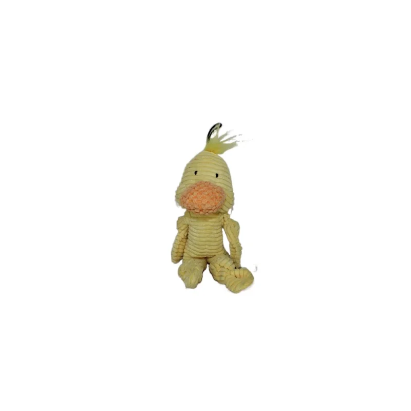 Duck Stuffed Animal Shaped Squeaky Durable Soft Cotton Plush Interactive Dog Bite-resistant Pet Chew Toys