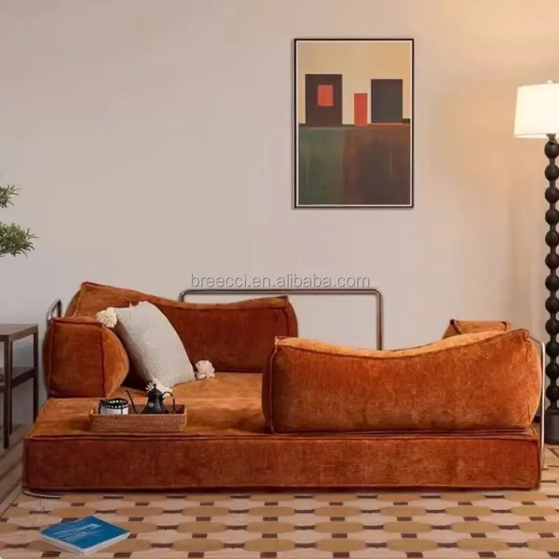 Fashion popular living room sofa fabric comfortable high-end affordable factory direct sales can be compressed sofa