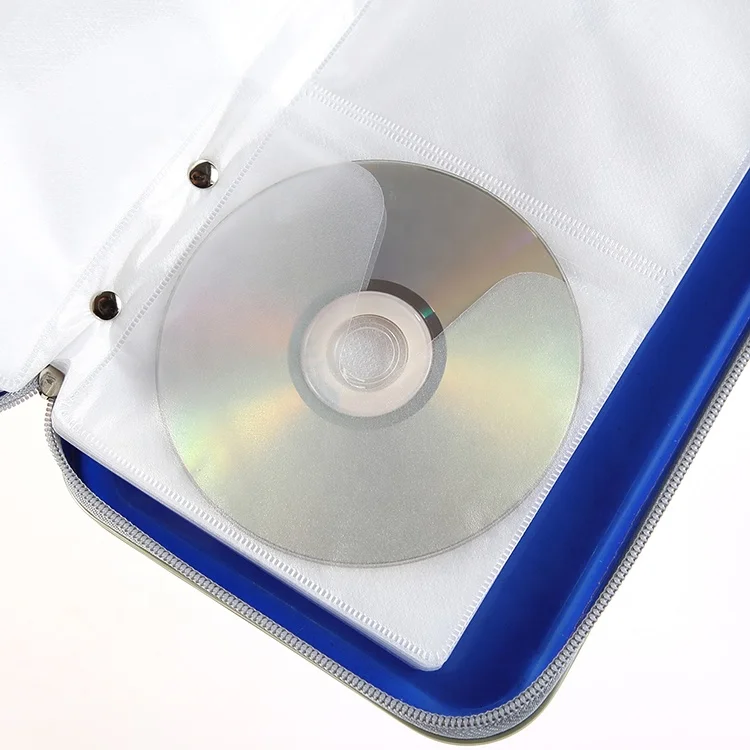 wholesale good quality Large capacity  plastic cd wallet 80 disc 40CDs 240CDs holder