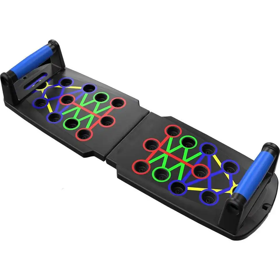 Home Workout Equipment 24 in 1 Multi-Functional Pushup Bar Fitness Floor Chest Muscle Exercise Strength Arm Push Up Board