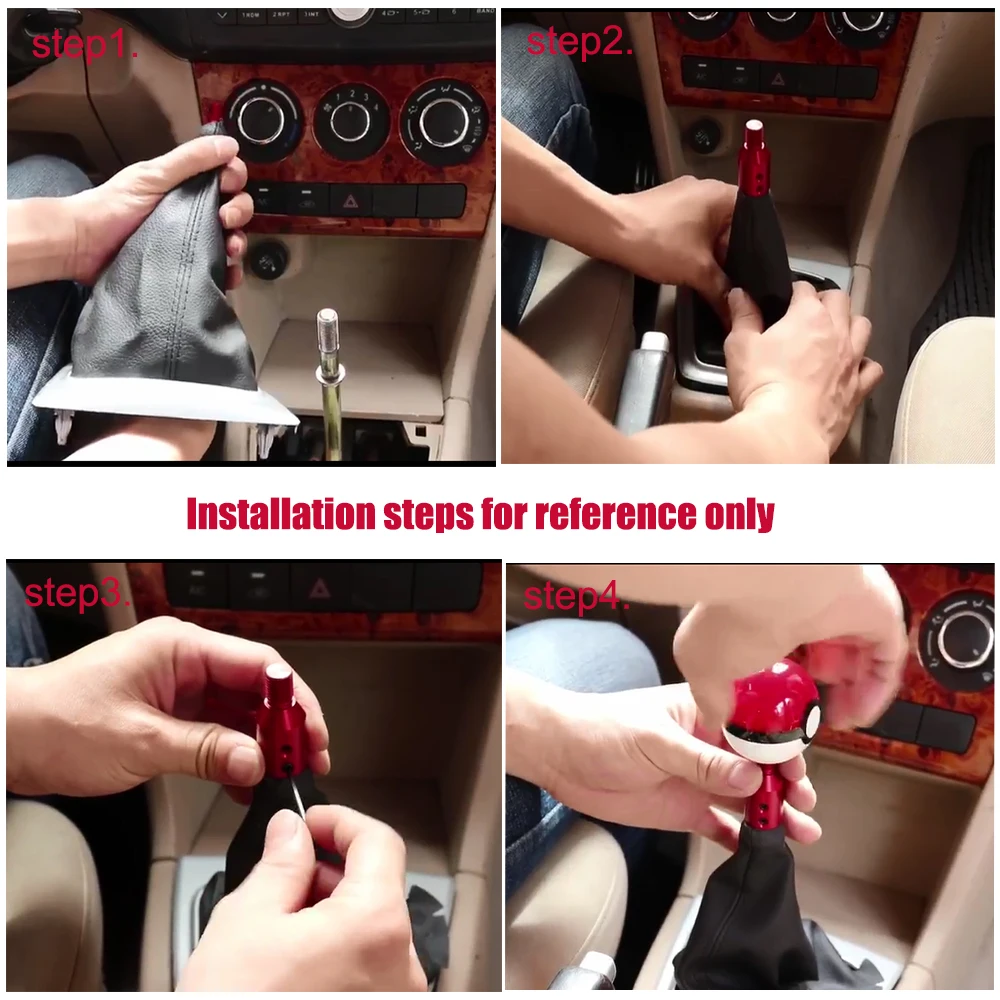 RASTP JDM Racing Universal Aluminum Shifter Lever Shift Knob Threaded Adapter