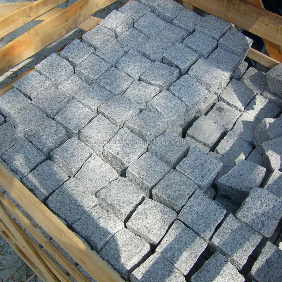 wholesale Natural 10x10 Granite Cube Stone Granite Cubes For Outdoor Pavers Driveway