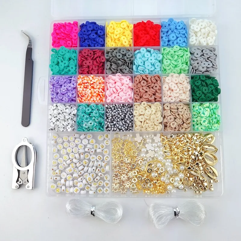 Hot Sales Bracelet Making Kit Clay Bead  New Design Clay Beads Bracelet Beads Jewelry Making Kit Bracelet Making