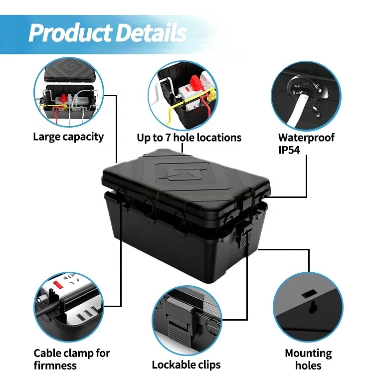 Waterproof Extension Cord Connector Electrical Protection Plastic Explosion Proof Junction Box