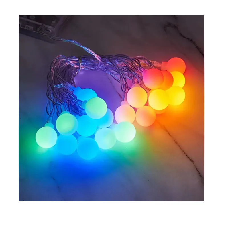 Holiday Party Waterproof Smart  LED Lights Garden Yard Bulb Solar Christmas Tree Lights Fairy String Light